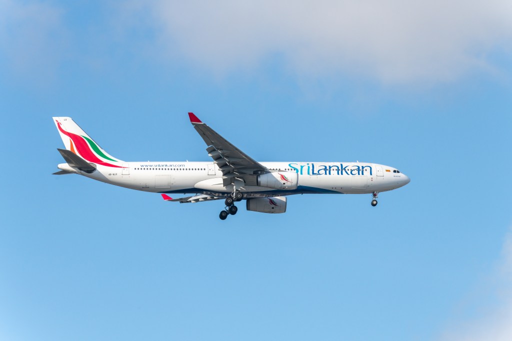 A Sri Lankan Airlines plane.